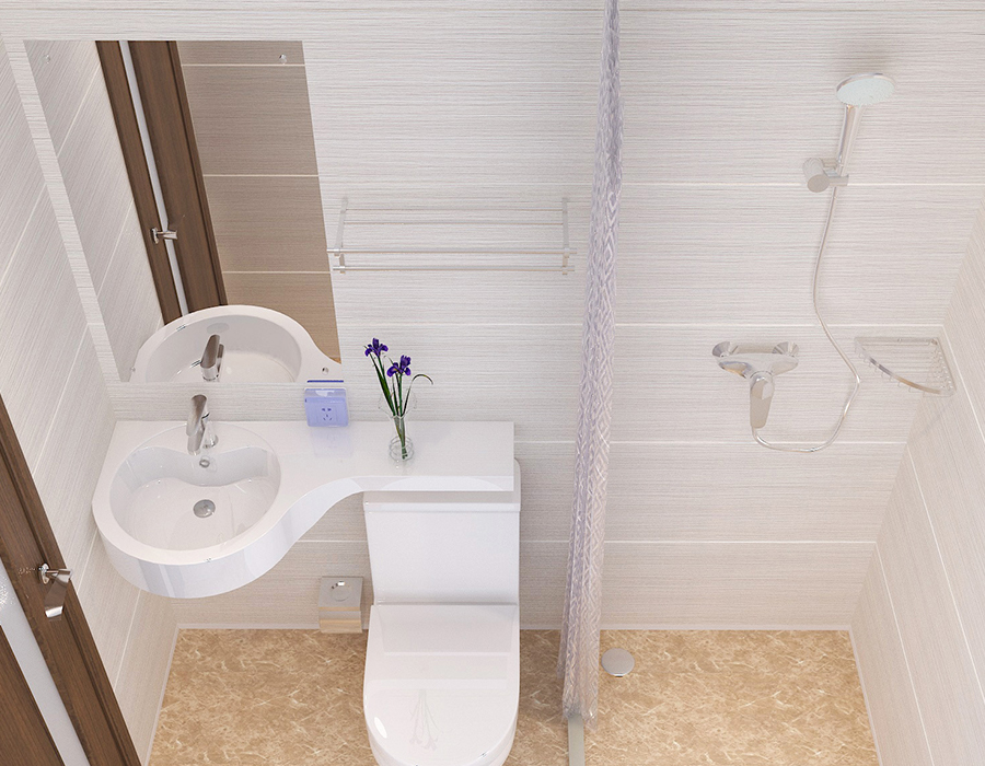 Hotel Modular Bad med Full PEC Resin Fiber Panel Construction