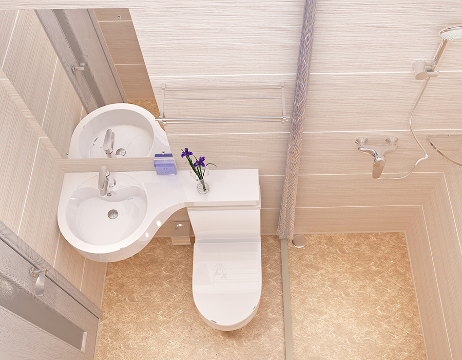 Hotel Modular Bad med Full PEC Resin Fiber Panel Construction