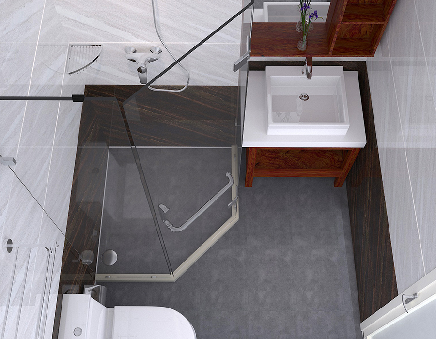 RTM Soft Ceramic Base Prefabrikkert hotellbaderomsenhet med harpiksfiberpaneler